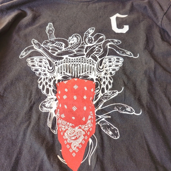 Crooks & Castles Black Long Sleeve Tee with Graphic Design - Picture 3 of 4